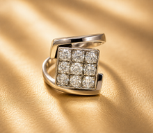 Lade das Bild in den Galerie-Viewer, Vintage Stil I Ring NUEVE I Weißgold Gold I "Verlobungsring" I Diamantring ca. 1,00ct I 14 Karat 585K
