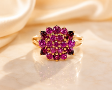 Lade das Bild in den Galerie-Viewer, Flowers Blumen Vintage Schmuck Ring Gold I 333K 8 Karat
