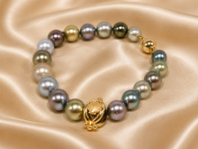 Lade das Bild in den Galerie-Viewer, Perlenarmband I Gold Perlen Armband I Tahiti I Schmuck I 14 Karat 585K
