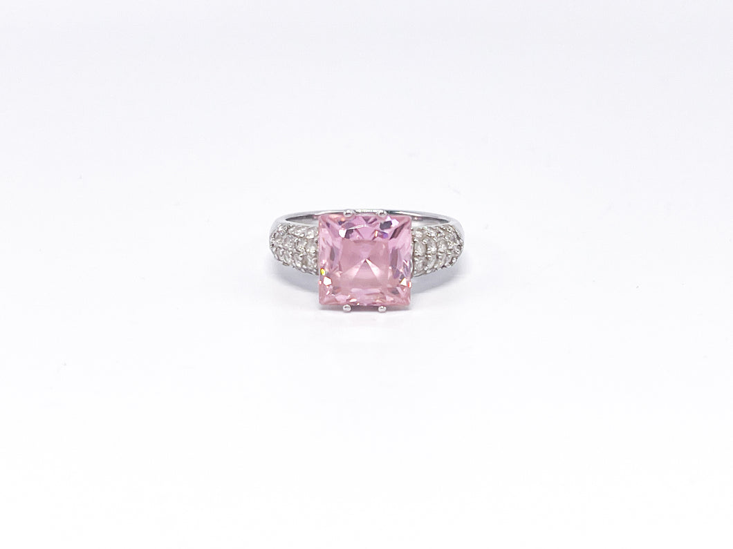 Silber | Silberschmuck | Schmuck | DQCZ Rosa Ring | Gr. 59,5 | 925er