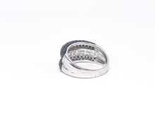 Lade das Bild in den Galerie-Viewer, Silber | Silberschmuck | Damen Schmuck | CZ schwarz weiß Ring | Gr. 62/63 | 925er
