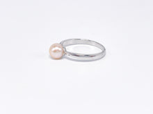 Lade das Bild in den Galerie-Viewer, Silber Perlen Ring (Beige-farbig) | Silberschmuck | Schmuck | Gr. 62,5 Ø 7,1mm | 925er
