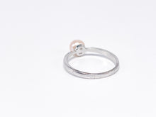 Lade das Bild in den Galerie-Viewer, Silber Perlen Ring (Beige-farbig) | Silberschmuck | Schmuck | Gr. 62,5 Ø 7,1mm | 925er
