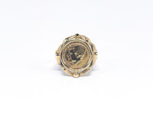 Lade das Bild in den Galerie-Viewer, Vintage - Antik Schmuck | Siegelring Gold Ring Münzring Münze | JFK In Memoriam John F. Kennedy | 8 Karat 333K
