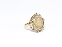 Lade das Bild in den Galerie-Viewer, Vintage - Antik Schmuck | Siegelring Gold Ring Münzring Münze | JFK In Memoriam John F. Kennedy | 8 Karat 333K
