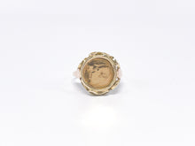 Lade das Bild in den Galerie-Viewer, Vintage - Antik Schmuck | Siegelring Gold Ring Münzring Münze | JFK In Memoriam John F. Kennedy | 14 Karat 585K
