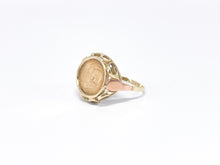 Lade das Bild in den Galerie-Viewer, Vintage - Antik Schmuck | Siegelring Gold Ring Münzring Münze | JFK In Memoriam John F. Kennedy | 14 Karat 585K
