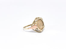 Lade das Bild in den Galerie-Viewer, Vintage - Antik Schmuck | Siegelring Gold Ring Münzring Münze | JFK In Memoriam John F. Kennedy | 14 Karat 585K
