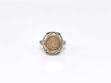 Lade das Bild in den Galerie-Viewer, Vintage - Antik Schmuck | Siegelring Gold Ring Münzring Münze | JFK In Memoriam John F. Kennedy | 8 Karat 333K
