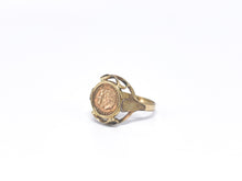 Lade das Bild in den Galerie-Viewer, Vintage - Antik Schmuck | Siegelring Gold Ring Münzring Münze | JFK In Memoriam John F. Kennedy | 8 Karat 333K
