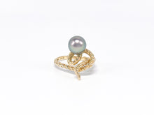 Lade das Bild in den Galerie-Viewer, Tahiti Perle | Tahitischmuck | Perlenschmuck | Gold Ring GR 51 | 14 Karat 585K
