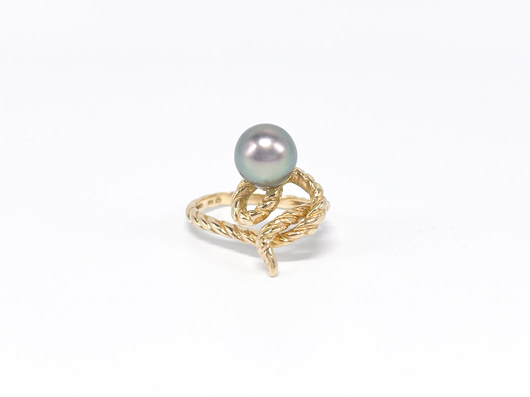 Tahiti Perle | Tahitischmuck | Perlenschmuck | Gold Ring GR 51 | 14 Karat 585K