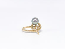 Lade das Bild in den Galerie-Viewer, Tahiti Perle | Tahitischmuck | Perlenschmuck | Gold Ring GR 51 | 14 Karat 585K
