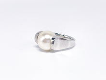 Lade das Bild in den Galerie-Viewer, Silber Perlen (weiß-beige) Ring | Silberschmuck | Schmuck | Gr. 59/60 | 925er
