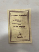 Lade das Bild in den Galerie-Viewer, 23/24 Karat hartvergoldetes Besteckset Solingen 70-teilig | 12 Personen + Koffer
